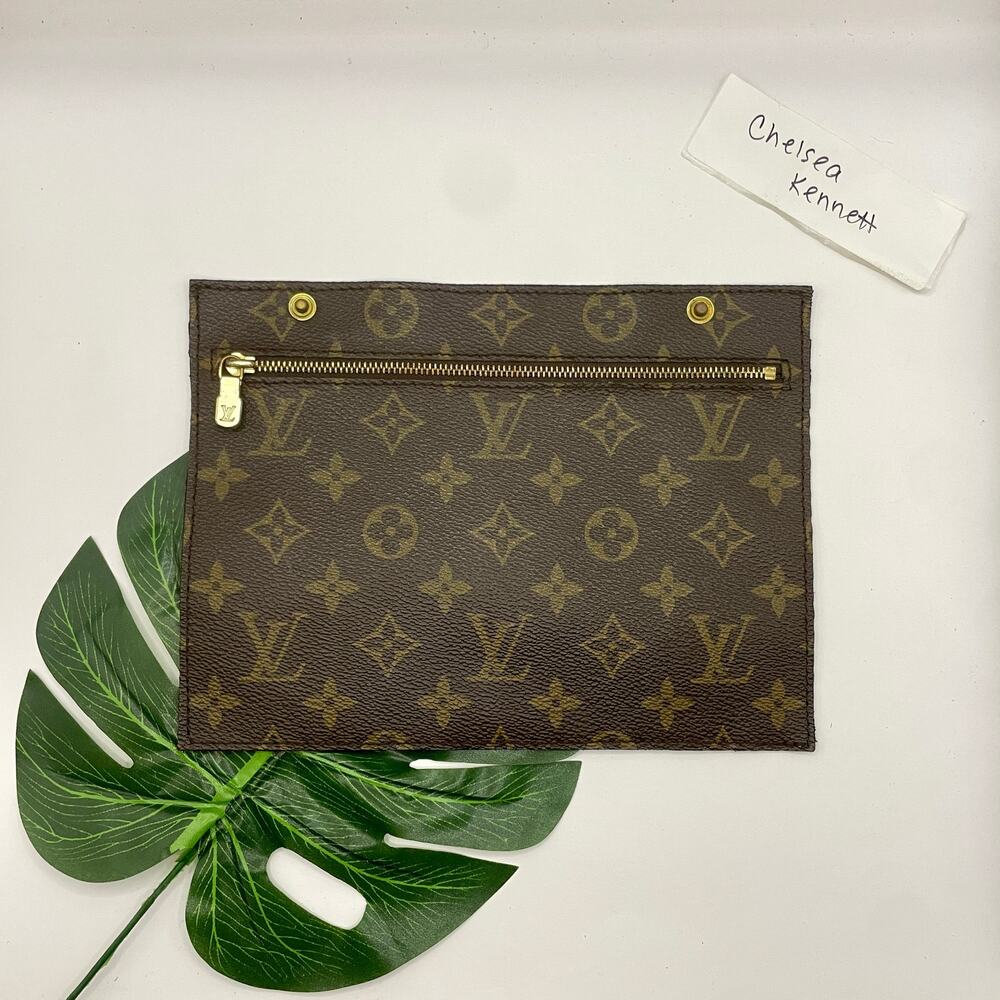 Louis Vuitton Monogram Randonnee Flat Pouch Clutch Toiletry envelope